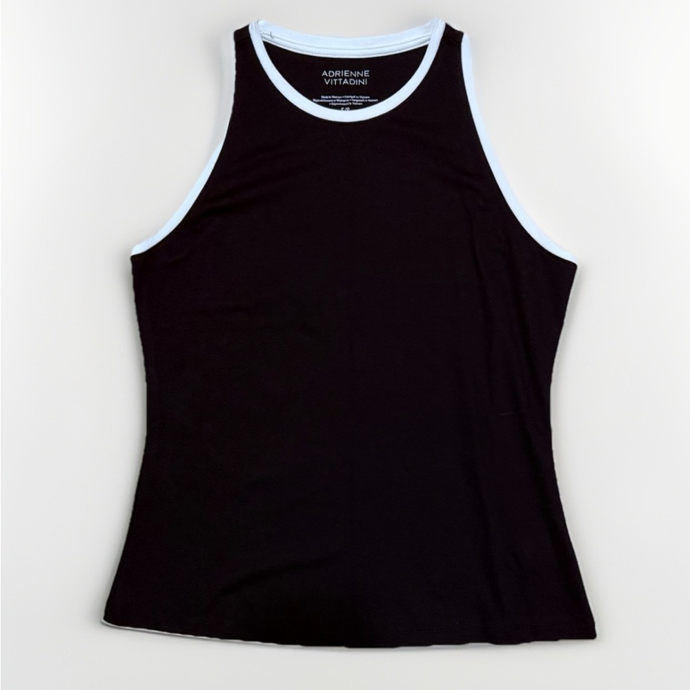 Adrienne Vittadini Black and White Tank Top